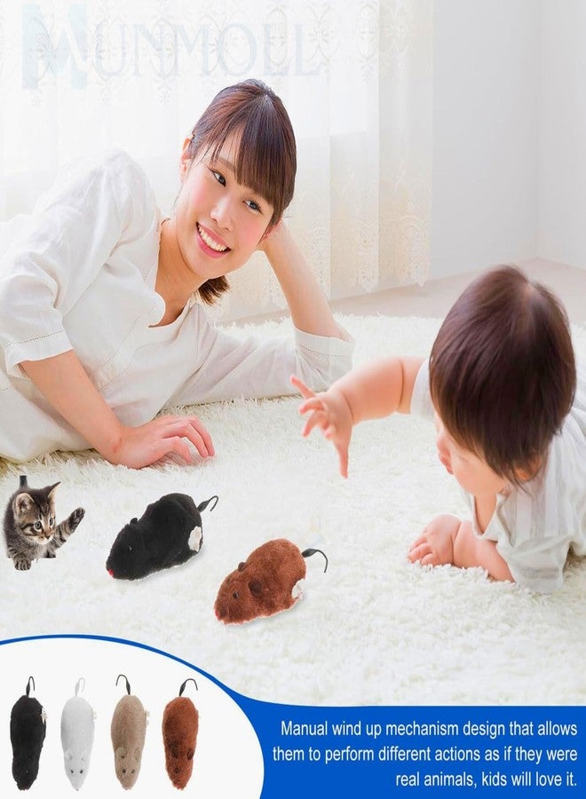 Munmoll 3 Pack Rat Toys for Kids Moving Toys for Babies 1 to 2 Year Plastic Fur Interactive Mouse Toy for Cat Activity and Playing | Kitten Mickey Mouse | Soft Rats for Kids Dogs Cats and Other Pets - Image 4